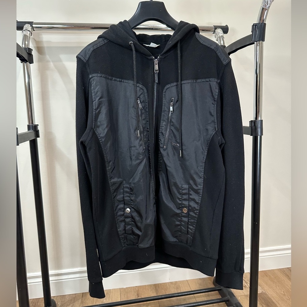 Men’s Calvin Klein Woven Hoodie (Size M)